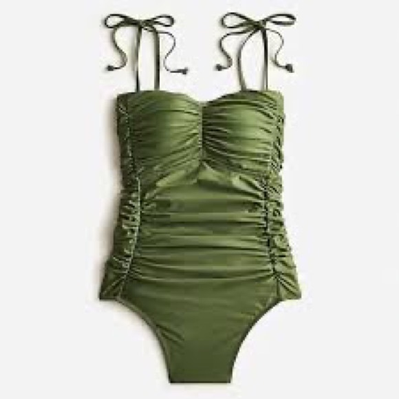 J. Crew Swim Nwt J Crew Reimagined One Piece Removable Strap Ruched